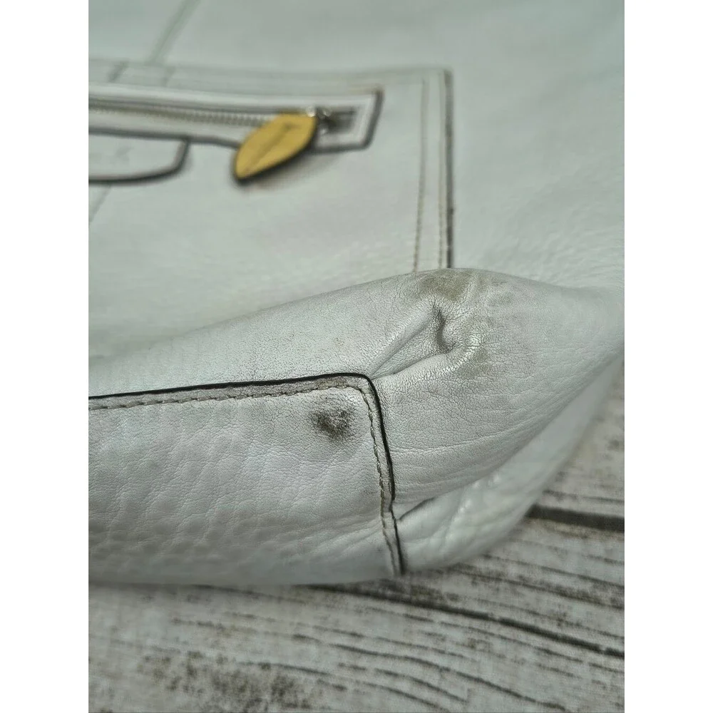 Coach Penelope cream pebbled leather shoulder bag J0882 13159